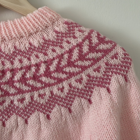 Hand knit fair isle sweater - Picture 2 of 3